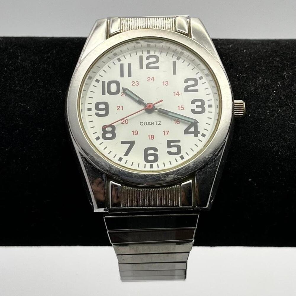 Silver mens watch